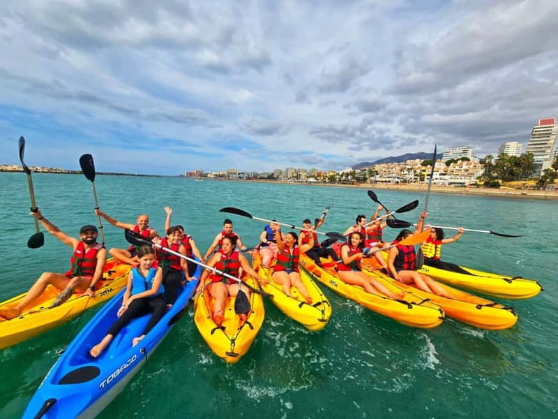 Benalmádena: Kayaking and Snorkeling Tour with Photos - Exploring Malapesquera Bay from the Water