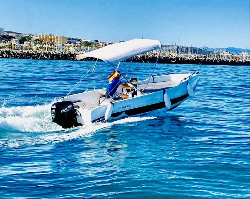 Benalmádena: Rent Boat Without License for Dolphin Watching - Safety and Insurance