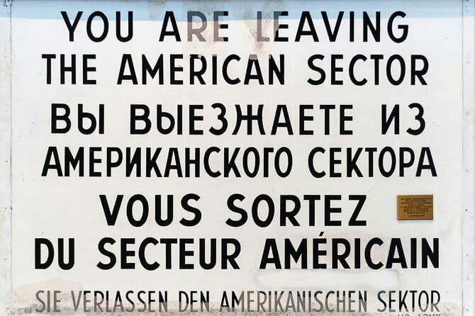 Berlin Wall Tour - Tears, Tunnels and Triumphs (Small Group) - Key points / Takeaways