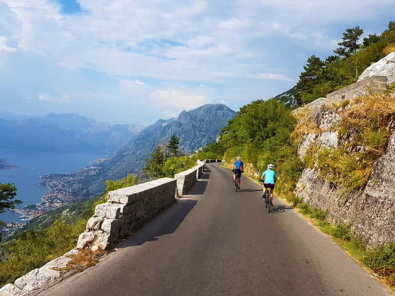 Bike tour - Downhill from Njegos Mausoleum to Kotor bay - End Point: Back at Kotor Old Town