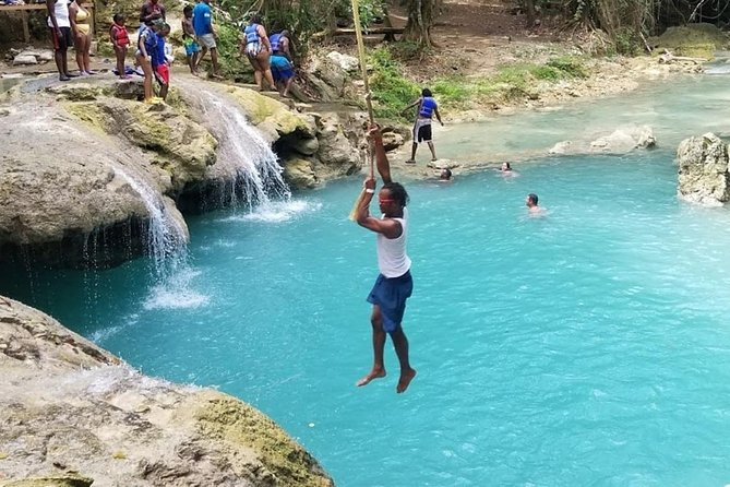 Blue Hole From Ocho Rios - Thrilling Cliff Jumping
