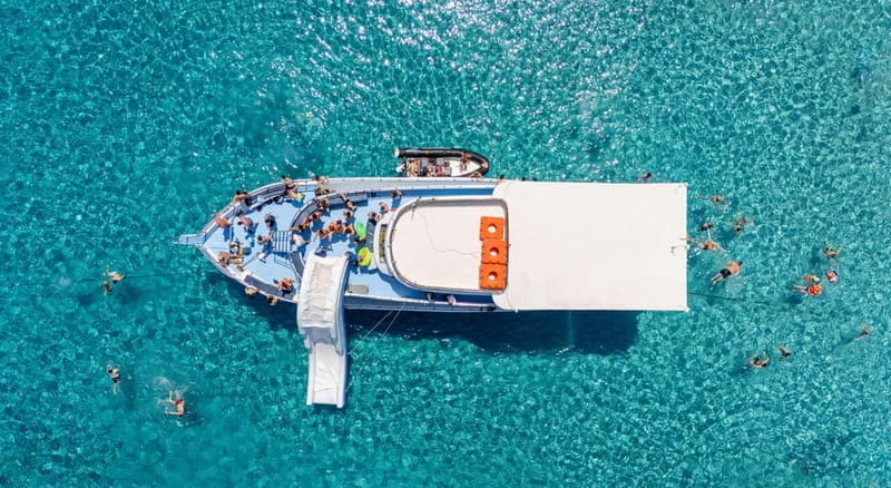 Blue Lagoon cruise with slide departing from Latchi harbour - Discovering the Beauty of Latchi and Blue Lagoon