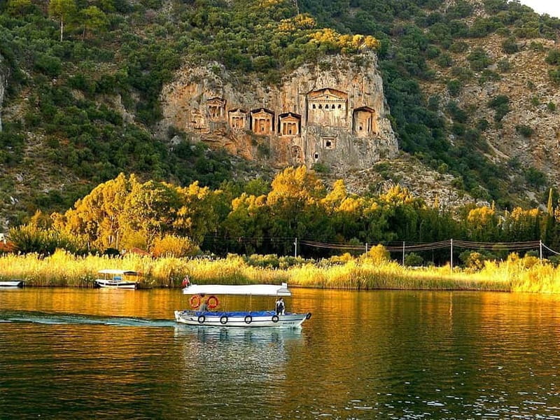 Bodrum to Dalyan Turtle Beach (Caunos) Guided Tour - Exploring Dalyan: The River and Lycian Tombs