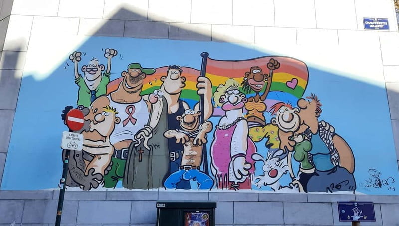 Brussels Walking tour Comic strip - Exploring Brussels’ Comic Murals: An Encounter with the City’s Street Art