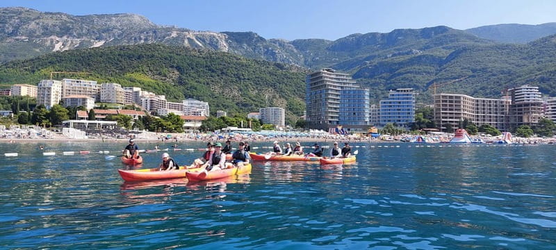 Budva: Becici Beach to Sveti Stefan Island Kayak Tour - Starting Point: Balkan Flow – KAYAK & SUP at Becici Beach