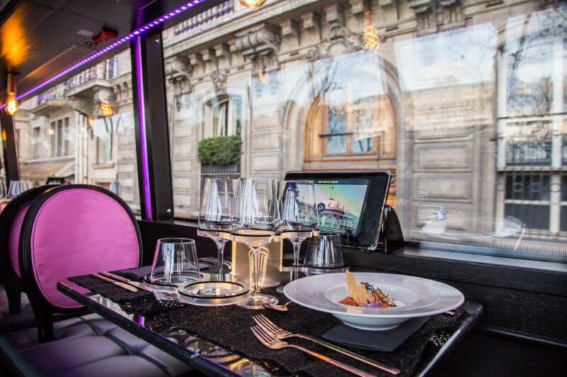 Bus Toqué Champs Elysées Tour w/ 3-Course Dinner & Champagne - FAQs