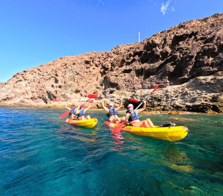 CABO DE GATA: GUIDED KAYAK ROUTE + SNORKELING + FREE PHOTOS - Itinerary Details