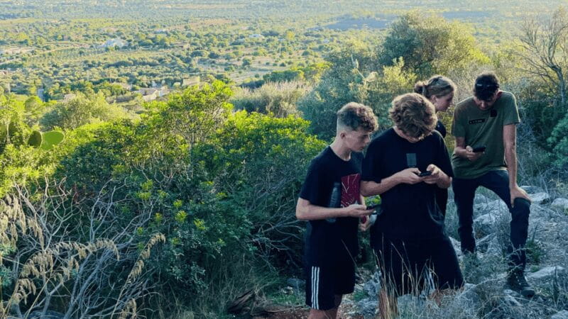 Cala Millor: "Cavemen", cave on a mountain,fun game and hike - Entering the Mountain: What to Expect on the Hike