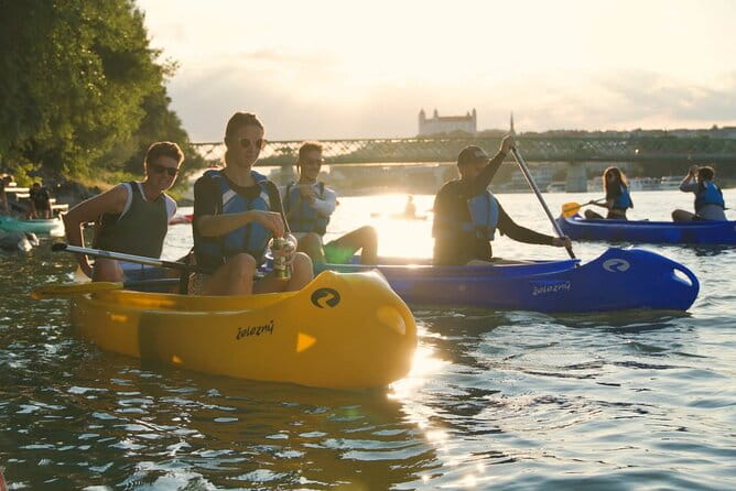 Canoe trip on Danube river with BBQ - Paddling Through the Heart of Bratislava: An Authentic Waterway Adventure