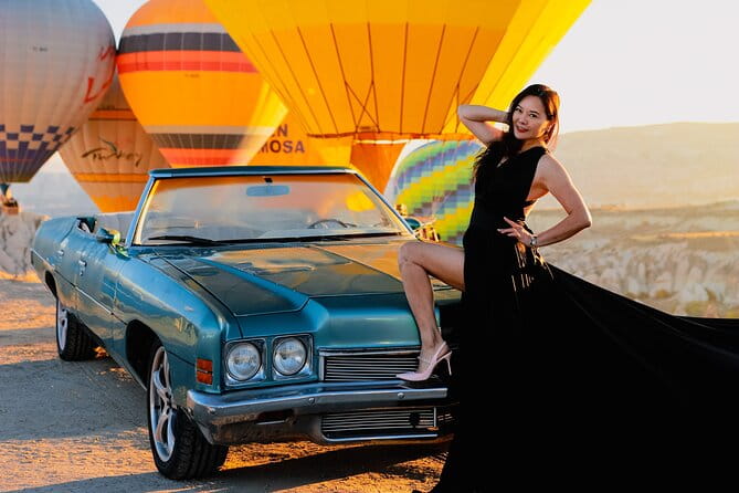 Cappadocia Private Photo Shoot with Flying Dress + Vintage Car - Introducing the Cappadocia Private Photo Shoot with Flying Dress + Vintage Car