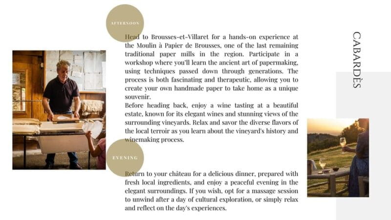 Carcassone: Exclusive 6 days all-inclusive premium program - Exploring Underground and Artistic Craftsmanship