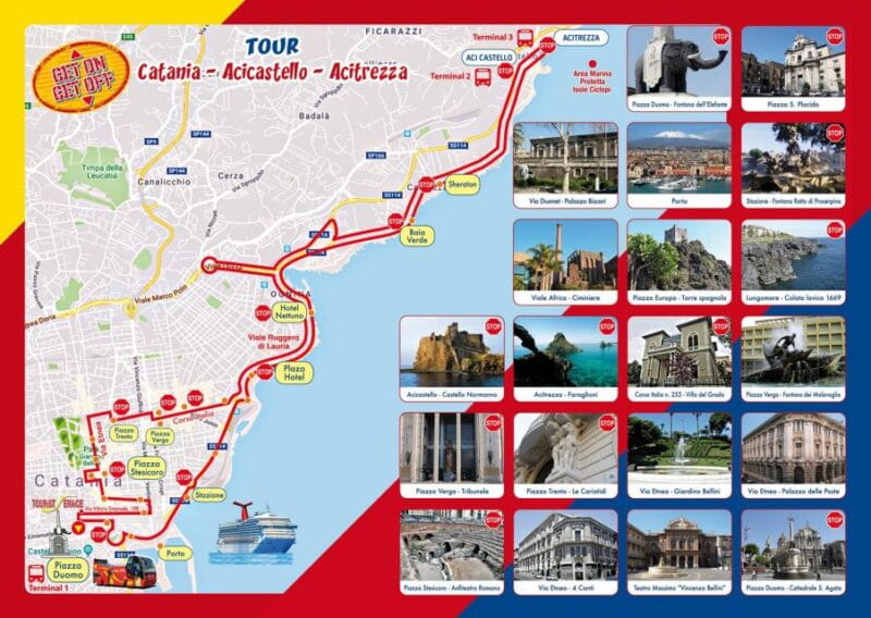 Catania: Hop-On Hop-Off Bus Tour to Acicastello & Acitrezza - Navigating the Route and Stops in Depth