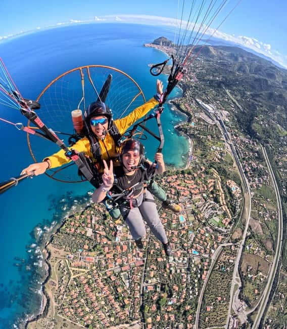 Cefalù: Paragliding flight with paramotor and GoPro13 video photos - The Value of a Sky-High Perspective