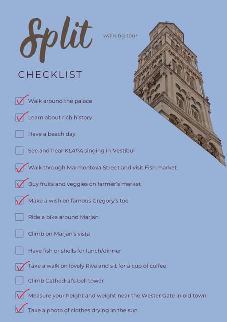 Check your Split list with me - Dive Into Split’s Charm with a Local Guide