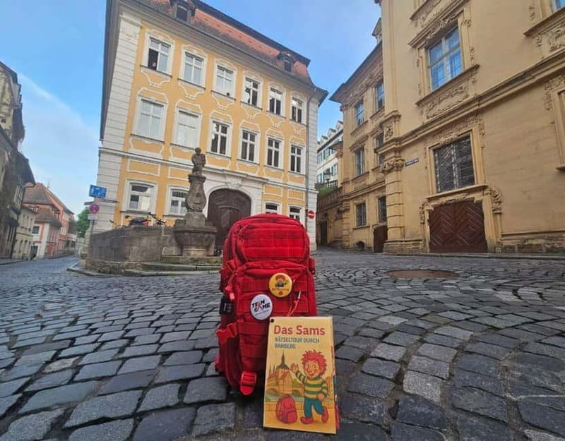 Children's puzzle tour with puzzle backpack Bamberg: The Sams - Price and Logistics