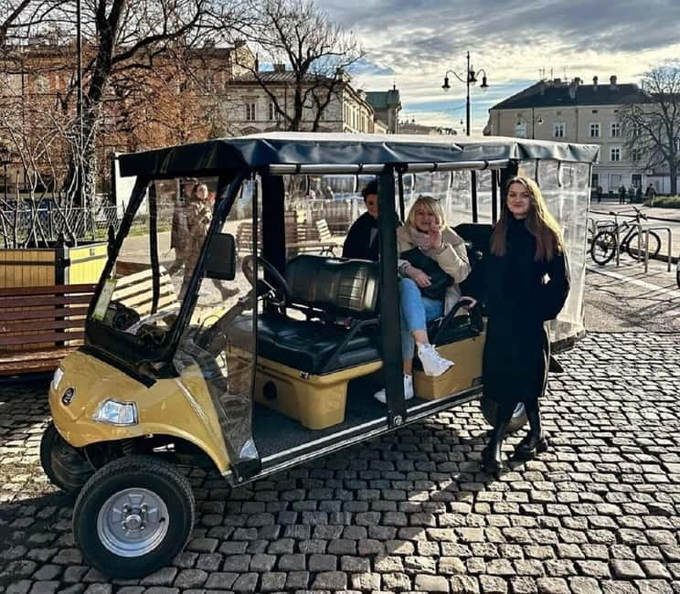 City Tour Cracow golf car plus Cruise on the Vistula River. - Exploring Krakow on a Golf Cart