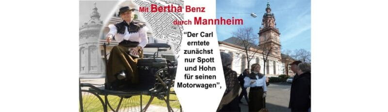 City tour Mannheim: With Bertha Benz through the city of inventors - costume tour - Key points / Takeaways
