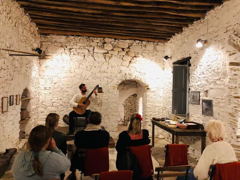 Classical guitar concert in a historic olive press - Getting there: Picking up in Naxos town