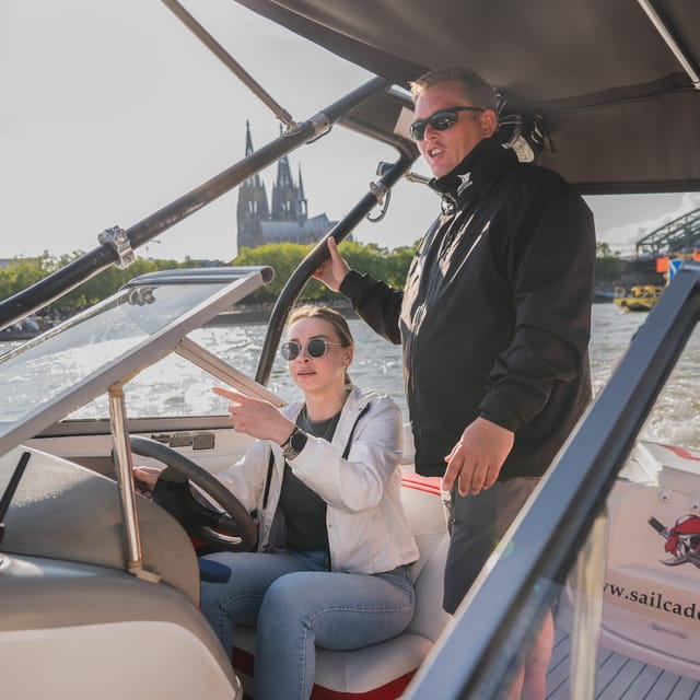 Cologne: Motorboat taster course - Discovering Cologne from the Water: A Practical and Unique Perspective