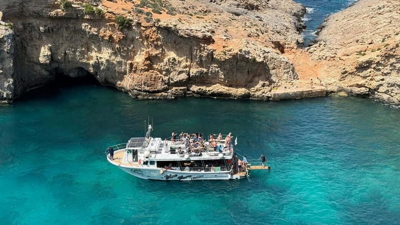 Comino Blue Lagoon & Crystal Lagoon - 3 Bay Cruise - What to Expect Onboard and During the Tour
