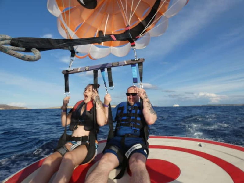 Comino: Blue Lagoon Parasailing Experience - The Main Event: Parasailing Over the Blue Lagoon