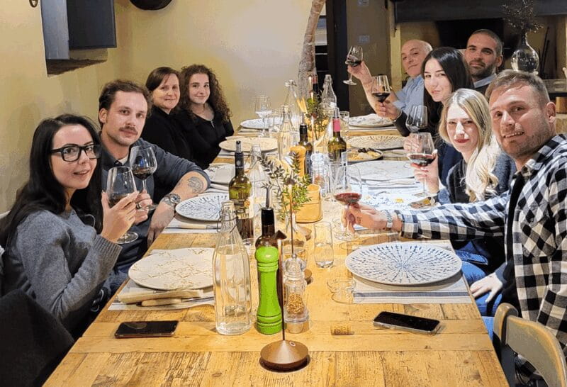 Communal dinner in an ancient Tuscan farmhouse - An Alluring Introduction to Tuscany’s Flavors and Scenery