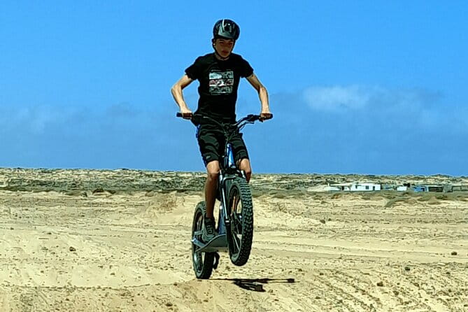Corralejo E-trial Scooter Off Road Tour - Visiting Majanicho and Its White Sand Beach