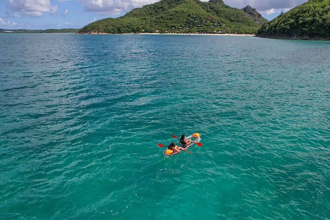 Crystal Clear Kayak Drone Photography Antigua - Private Transportation Provided