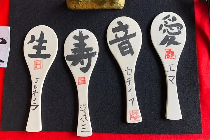Cultural Activities :Kimono, Tea Ceremony, Calligraphy and Amulet - Calligraphy