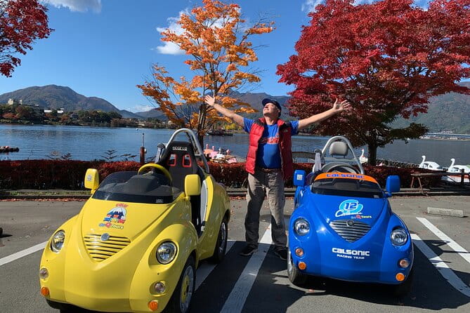 Cute & Fun E-Car Tour Following Guide Around Lake Kawaguchiko - Key Points