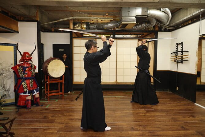 Cutting With Samurai Sword & Shooting With Armor Near Osakacastle - What to Expect