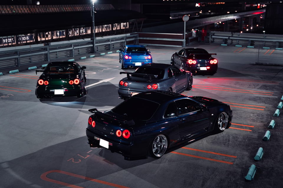 Daikoku PA & Tokyo Highway Tour With Nissan R34 - Key Points