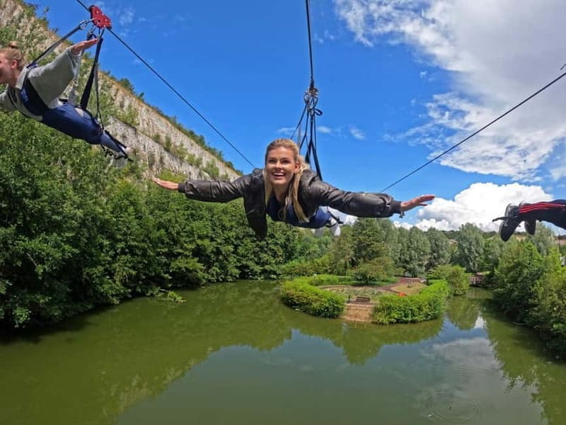 Dartford: Thrill & Chill Package- Ziplining & Lakeside Sauna - The Details of the Dartford Zip & Chill Experience