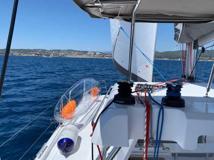 Departure from BRUSC sunset on sailing catamaran - Key Points/Takeaways