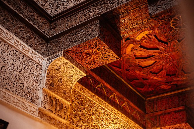 Discover Marrakech Like a Local Private Tour - Admiring Architectural Mosaics of Ben Youssef Madrasa