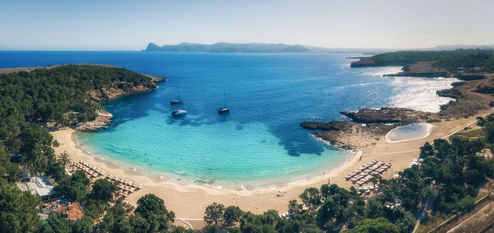 Discover the Ibiza Beaches on a Boat Without License 8H - North Route Destinations