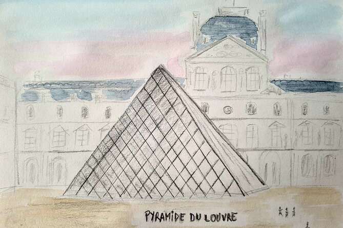 Drawing Workshop/Creative Notebook & Cultural Walk in the Tuileries - Sketch Book and Drawing Material