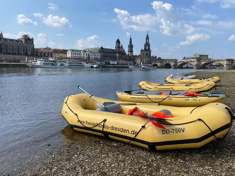 Dresden: Bootstour im Schlauchboot von Loschwitz -Altstadt - Key points / Takeaways