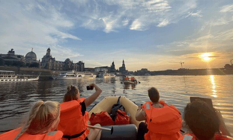 Dresden: Private Inflatable Boat Tour with Beer Garden Stop - The Beer Garden Stops and Local Flavor