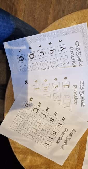 Dublin: Learn and Experience Cló Gaelach - What You Can Expect During the Workshop