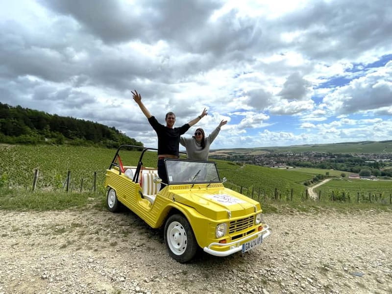 e-Mehari Tour and tasting Chablis Clotilde Davenne - Discovering Chablis in a Vintage Electric Car