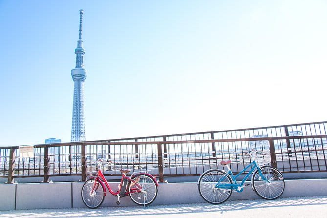 [Electric Bicycle Tour]: 6-Hour Travel Course by Electric Bicycle Asakusa, Ueno Park, Edo-Tokyo Museum, and Sky Tree. (There Is a Support Car.) - Inclusions