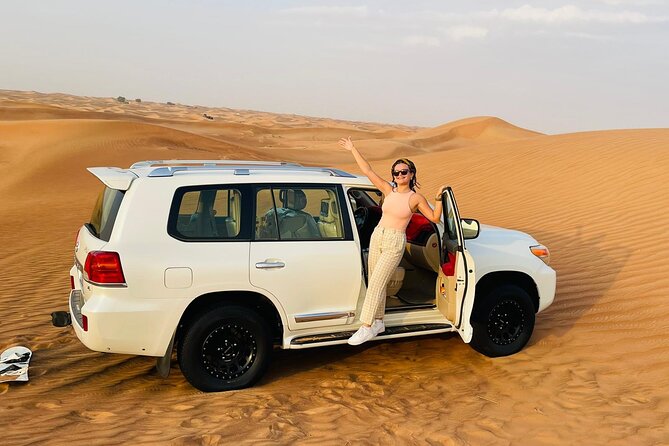 Evening Desert Safari With Quad Bike & BBQ Dinner/ Camel Trekking/ Sand Surfing - Camel Trekking and Sand Boarding
