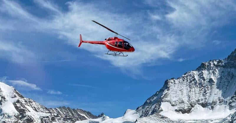 Exclusive helicopter-tour for 4 people to the Swiss Alps - Key points / Takeaways