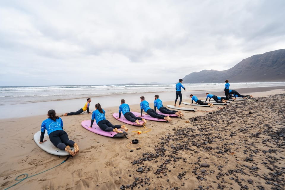 Famara : Surfing Lessons - Surfing Lesson Highlights