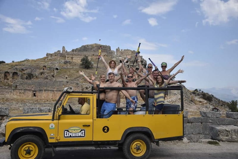Fethiye: Jeep Safari Tour with Lunch and Natural Mud Bath - Xhantos: The Lycia Capital and Photo Stop