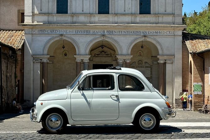 Fiat Tour, Catacombs, Appia Antica, Aqueducts ticket included - Exploring Rome in a Fiat 500: An Authentic Journey