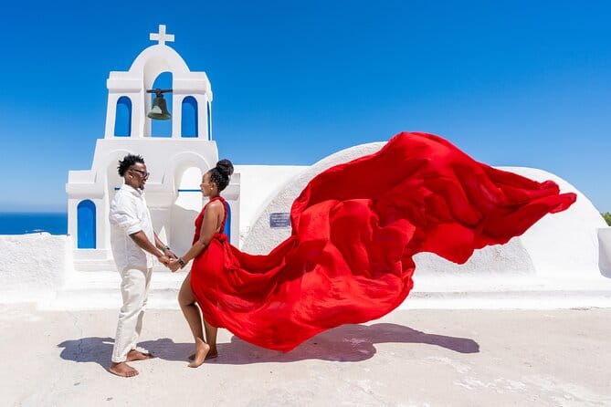 Flying Dress Experience - Santorini Photoshoot - Key points / Takeaways