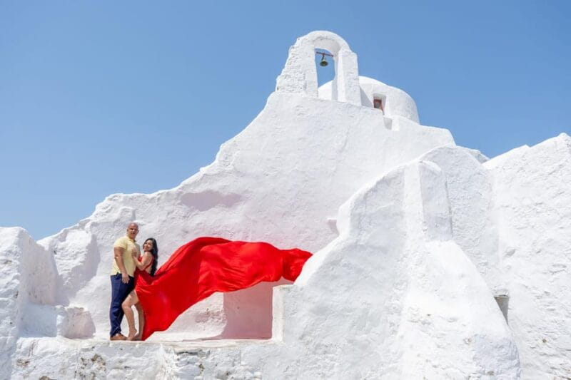 Flying Dress Photoshooting Mykonos - The Experience: A Detailed Breakdown