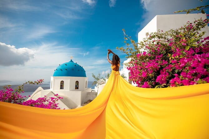 Flying Dress Photoshooting Santorini - Key points / Takeaways